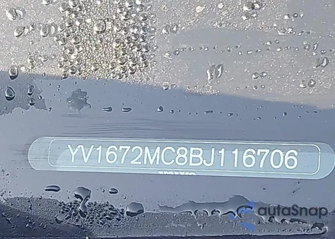 2011 Volvo C70 T5 из США, поврежденный, VIN YV1672MC8BJ116706